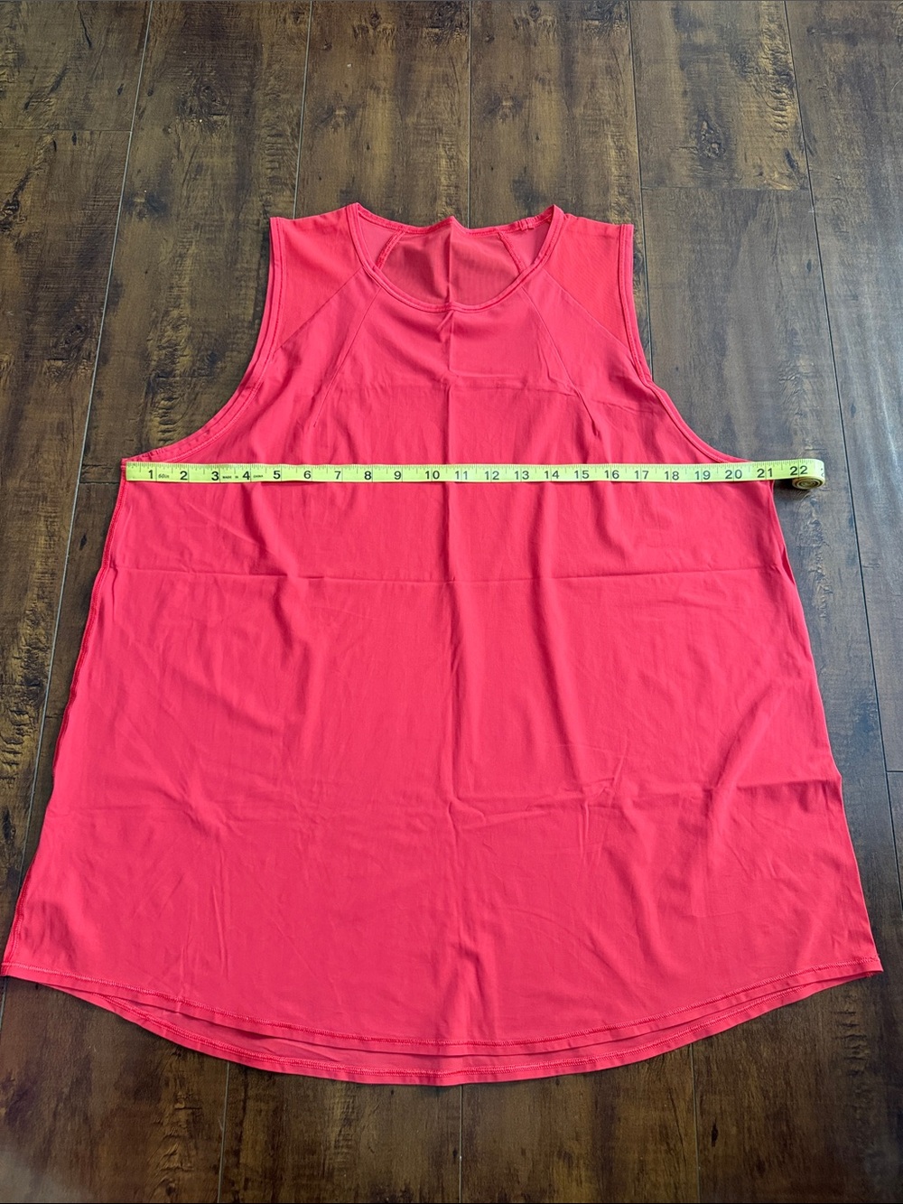 lululemon athletica Red Orange Sleeveless Tank Top